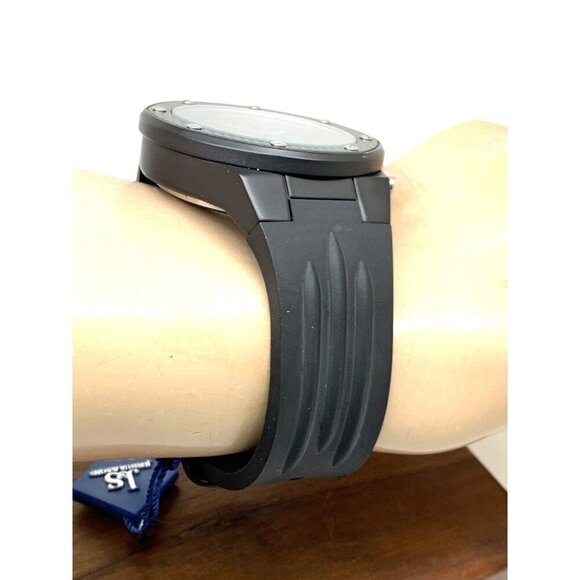 Joshua & Sons Men's Watch JS62BK Quartz Chronograph Black Dial Rubber Ba… - Picture 11 of 13